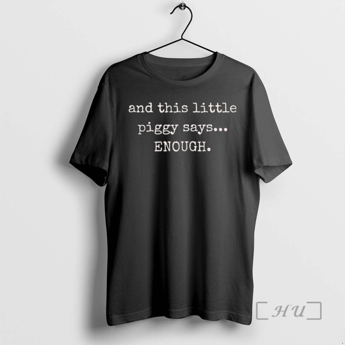 Officials And This Little Piggy Says Enough Pink Text T-Shirts, Hoodie, Sweatshirt | TeeBloomCo.com
