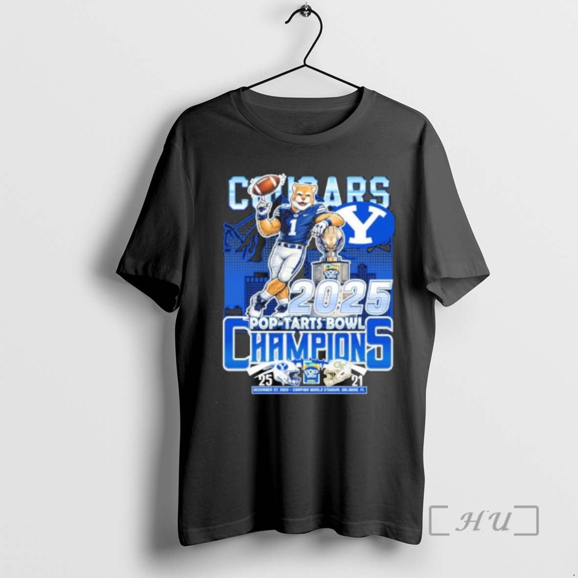 Officials Byu Cougars Mascot 2025 Pop Tarts Bowl Champions T-Shirts, Hoodie, Sweatshirt | TeeBloomCo.com