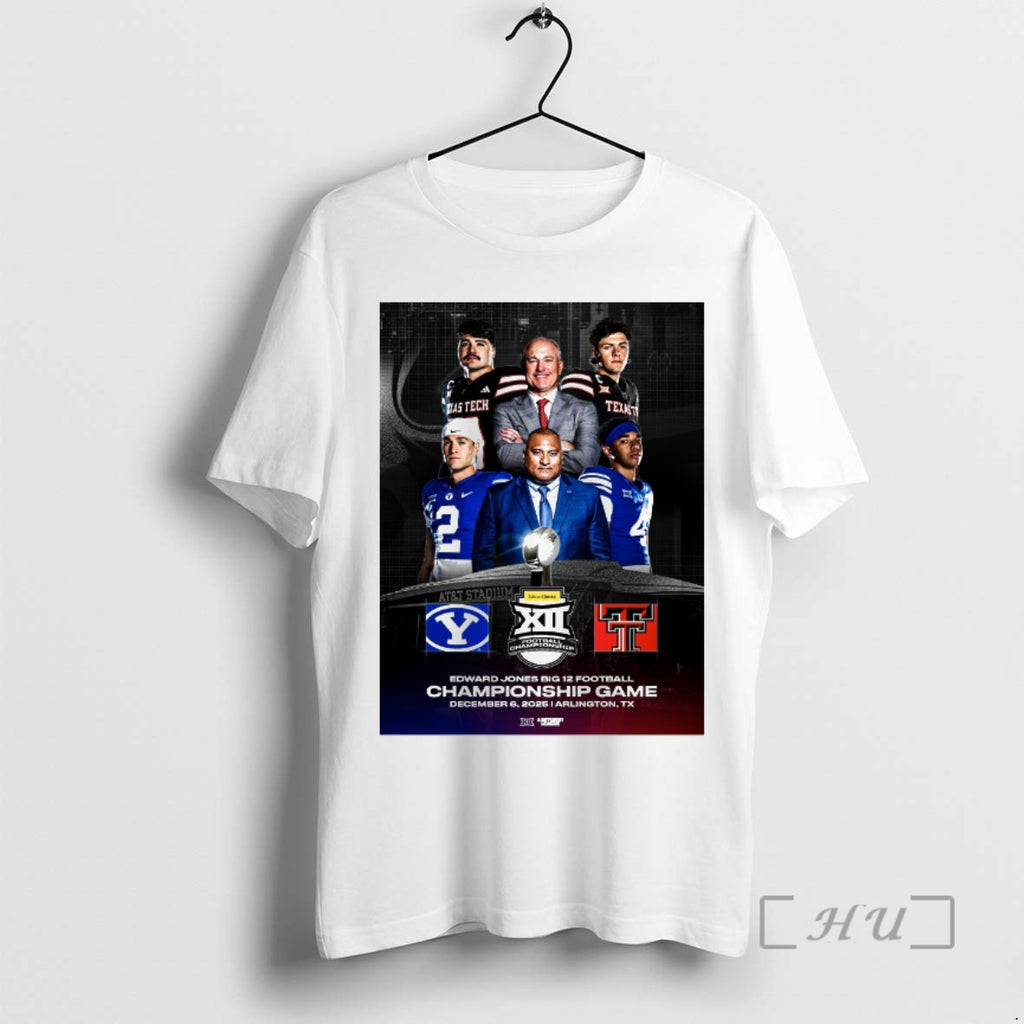 Officials Byu Cougars Vs Texas Tech Red Raiders 2025 Edward Jones Big 12 Football Championship T-Shirts, Hoodie, Sweatshirt