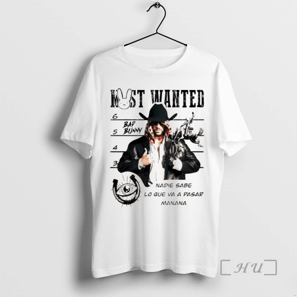 Officials Bad Bunny Most Wanted Nadie Sabe Lo Que Va A Pasar Manana Premium T-Shirts, Hoodie, Sweatshirt | TeeBloomCo.com
