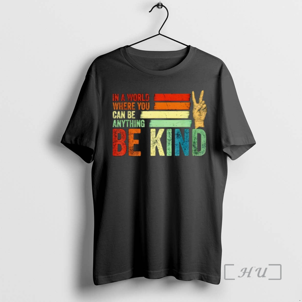 Officials Be Kind In A World Where You Can Be Anything Kindness Retro Premium T-Shirts, Hoodie, Sweatshirt | TeeBloomCo.com