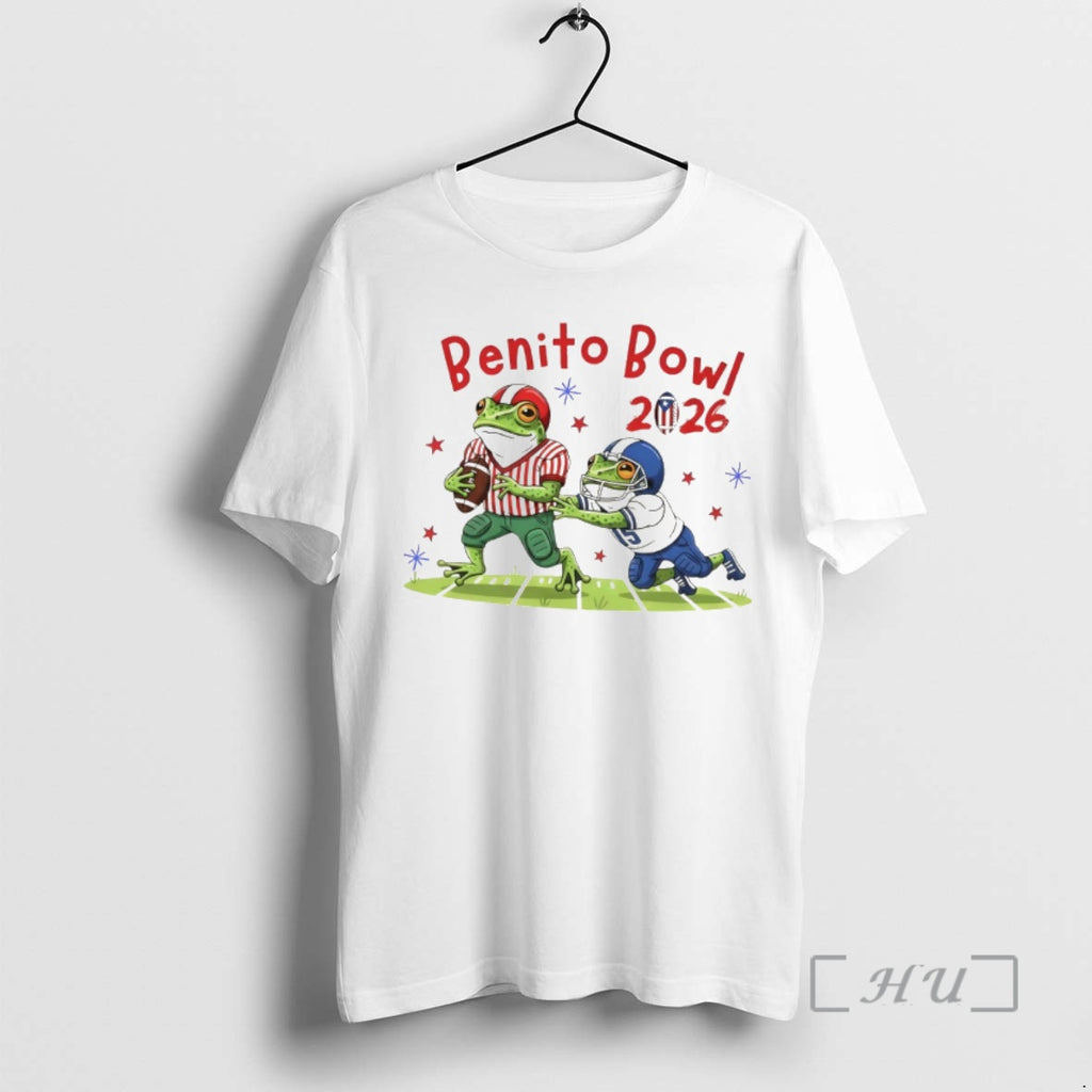 Officials Benito Bowl 2026 Frog Football Funny Game Day Graphic T-Shirts, Hoodie, Sweatshirt | TeeBloomCo.com