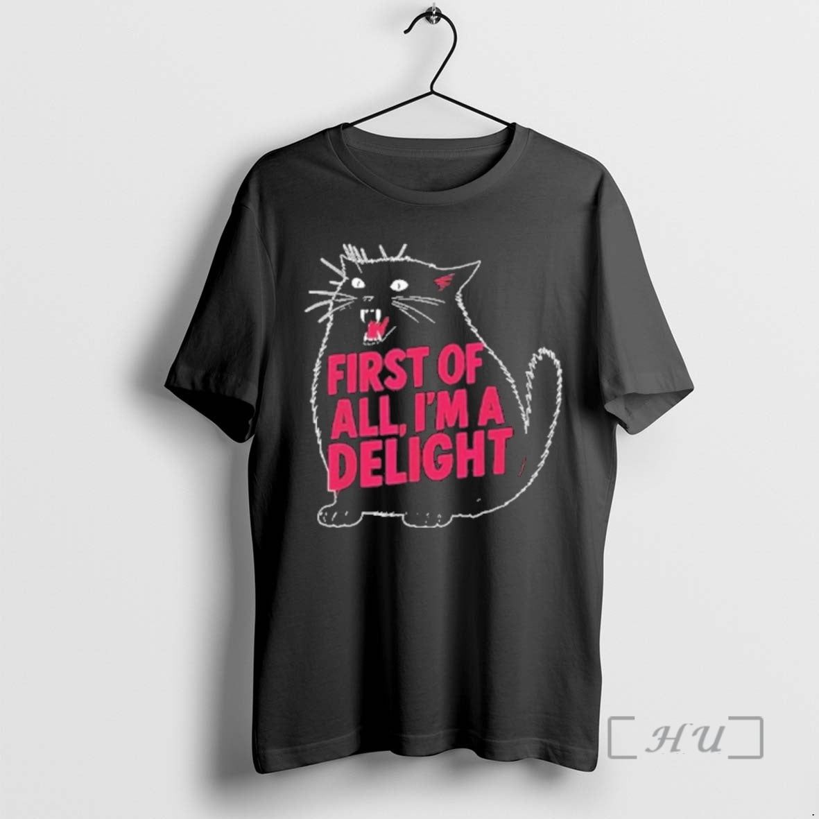 Officials Black Cat First Of All Im A Delight T-Shirts, Hoodie, Sweatshirt | TeeBloomCo.com