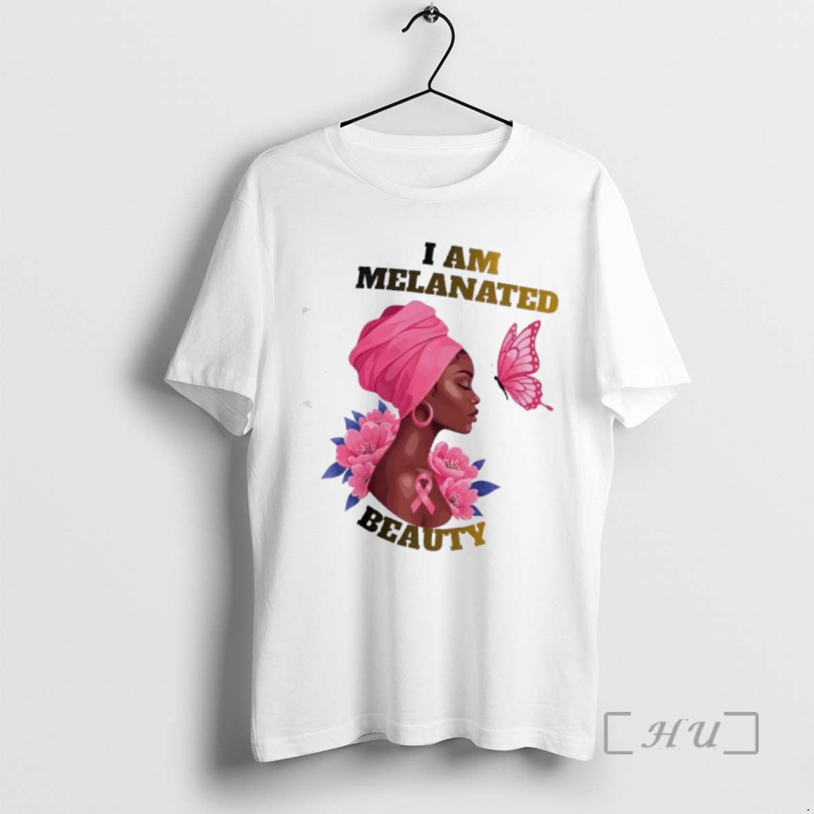 Officials Black Woman Flower Butterfly I Am Melanated Beauty T-Shirts, Hoodie, Sweatshirt | TeeBloomCo.com