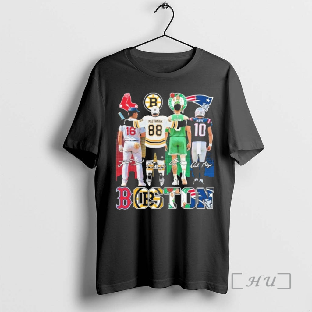 Officials Boston Pastrnak 16 88 Tatum Maye Player Signature T-Shirts, Hoodie, Sweatshirt | TeeBloomCo.com