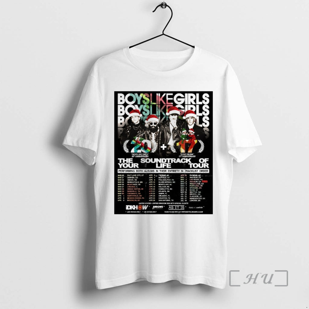 Officials Boys Like Girls The Soundtrack Of Your Life 2026 Tour Premium T Shirts Sweater Hoodie, Sweatshirt | TeeBloomCo.com
