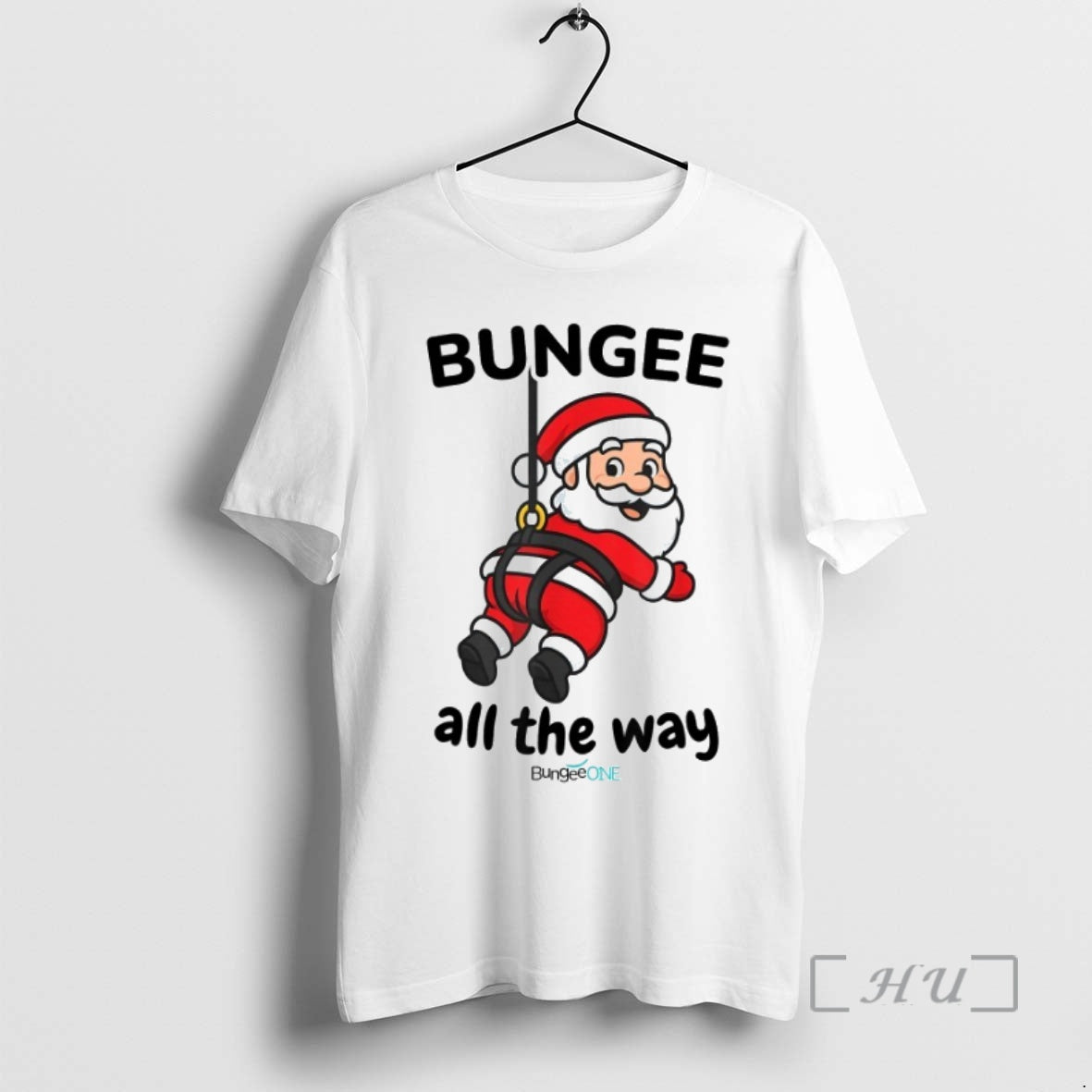 Officials Bungee All The Way Santa Christmas T-Shirts, Hoodie, Sweatshirt | TeeBloomCo.com
