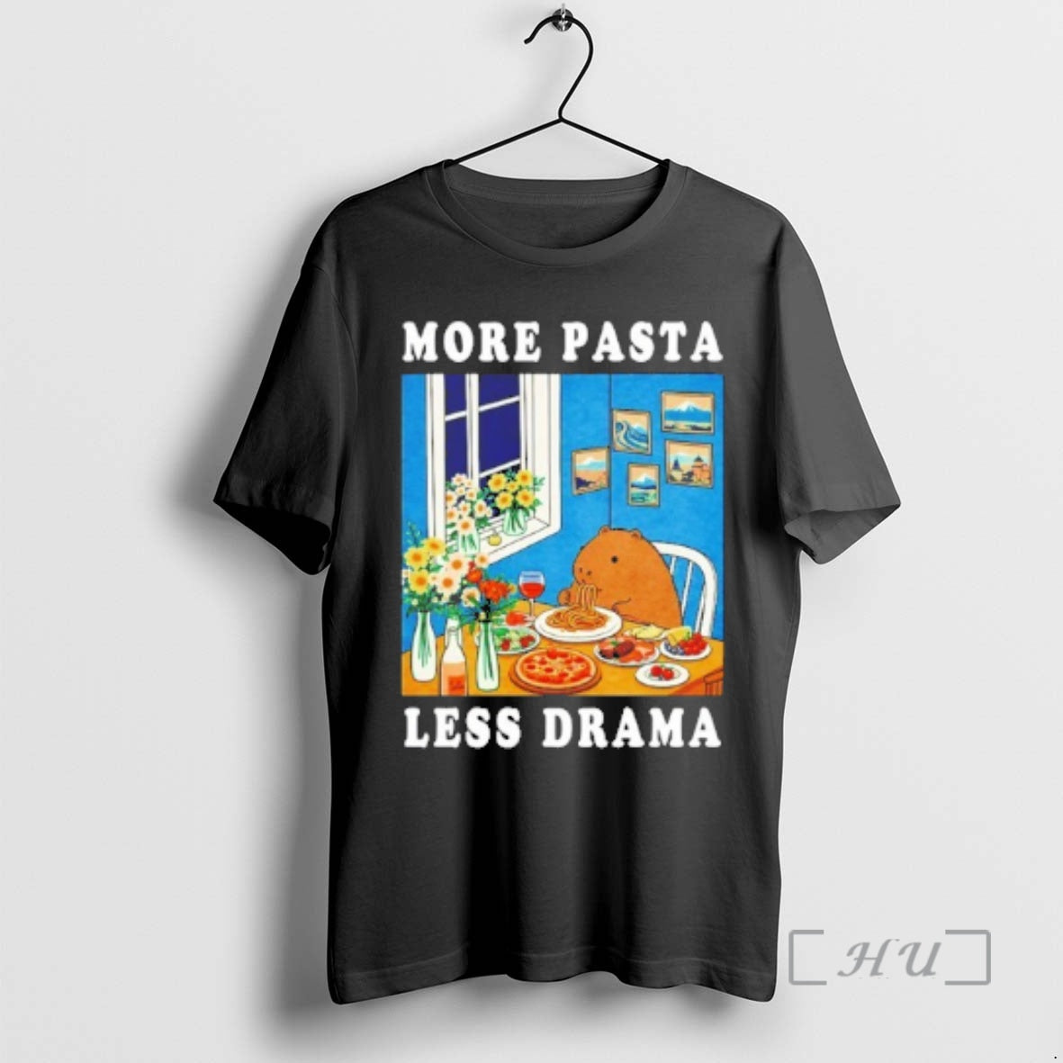 Officials Capybara_ef_bc_9amore Pasta Less Drama T-Shirts, Hoodie, Sweatshirt | TeeBloomCo.com