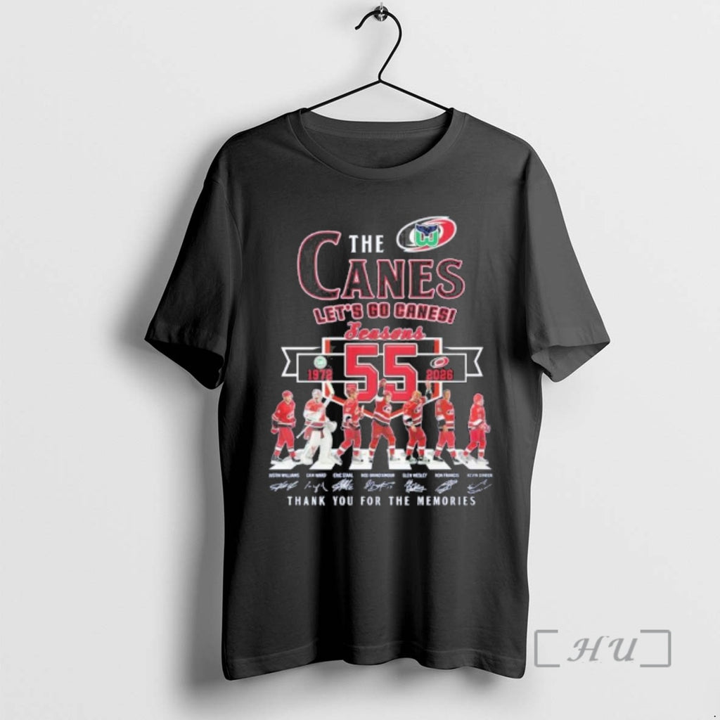Officials Carolina Hurricanes Abbey Road 55 Seasons Lets Go Canes T-Shirts, Hoodie, Sweatshirt | TeeBloomCo.com