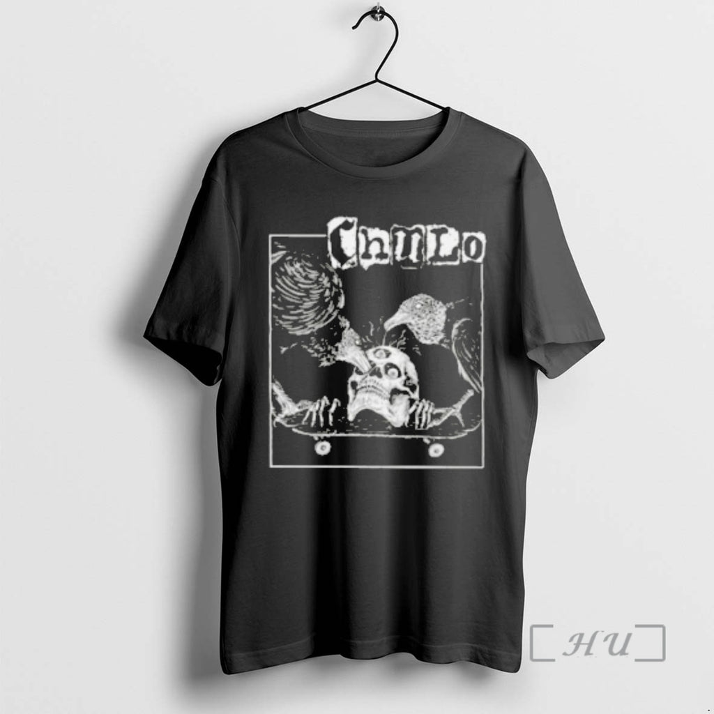 Officials Chaudo Skull Raven Skateboard T-Shirts, Hoodie, Sweatshirt | TeeBloomCo.com