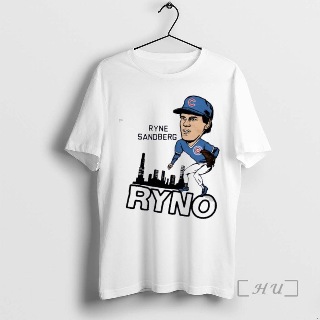 Officials Chicago Cubs Basketball Ryne Sandberg Ryno Skyline Signature T-Shirts, Hoodie, Sweatshirt | TeeBloomCo.com