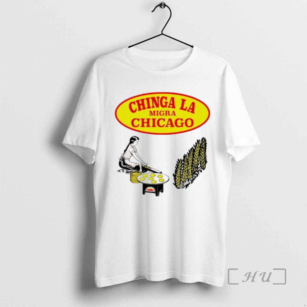 Officials Chinga La Migra Chicago Tortilla Logo T-Shirts, Hoodie, Sweatshirt | TeeBloomCo.com