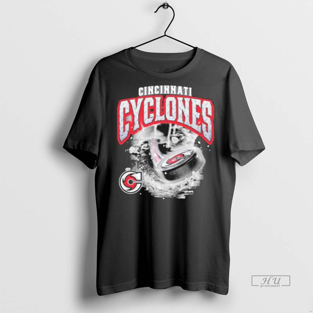 Officials Cincinnati Cyclones Storm Warning Tee Shirt Sweater