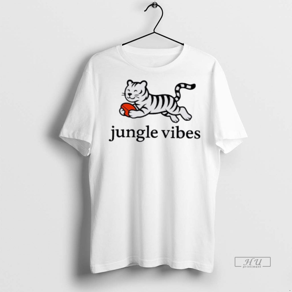 Officials Cincinnati Cyclones Jungle Vibes Run Wild White Tiger Tee Shirt Sweater