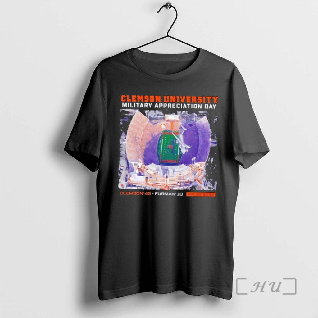 Officials Clemson University Military Appreciation Day Flyover Stadium T-Shirts, Hoodie, Sweatshirt | TeeBloomCo.com
