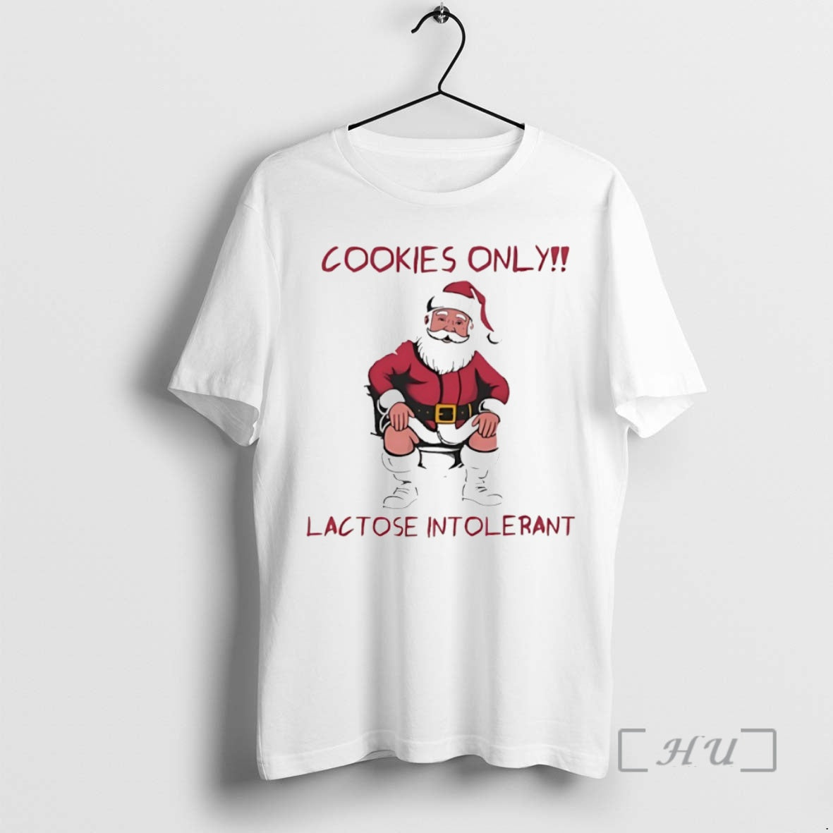 Officials Cookies Only Lactose Intolerant Santa Toilet Christmas Circle T-Shirts, Hoodie, Sweatshirt | TeeBloomCo.com