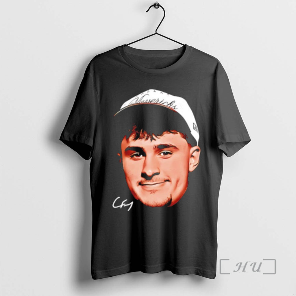 Officials Cooper Flagg Dallas Mavericks Big Face Signature T-Shirts, Hoodie, Sweatshirt | TeeBloomCo.com