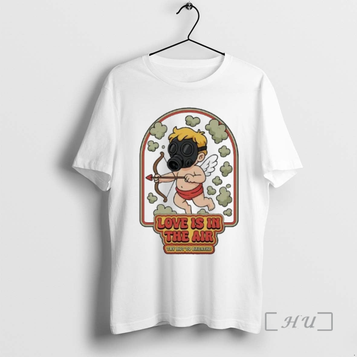 Officials Cupid Gas Clouds Love Is In The Air Try Not To Breathe Premium T-Shirts, Hoodie, Sweatshirt | TeeBloomCo.com