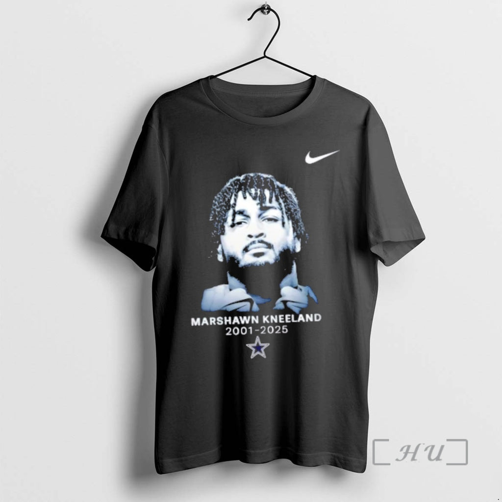 Officials Dallas Cowboys For Marshawn Kneeland 2001 2025 Football Signature 2 Sided Premium T Shirts Hoodie, Sweatshirt