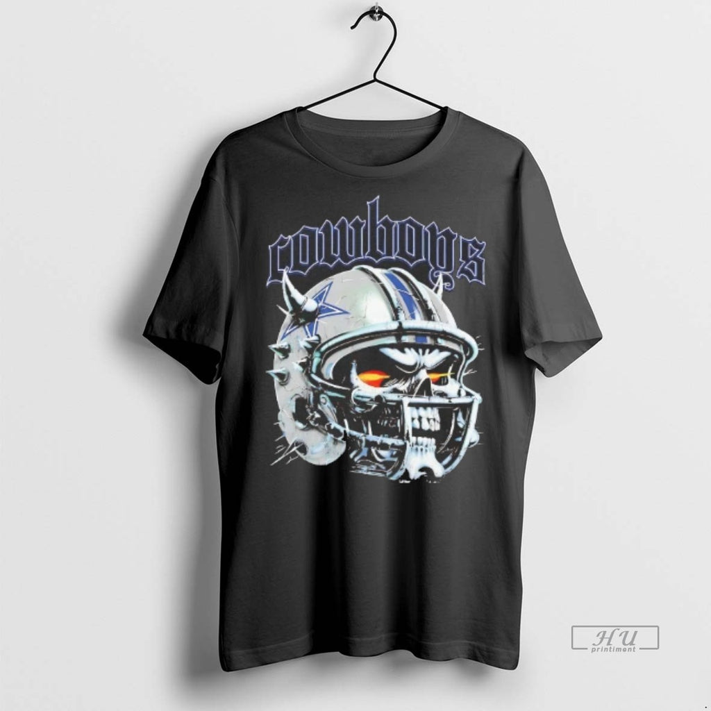 Officials Dallas Cowboys Skull Helmet Tee Shirt Sweater