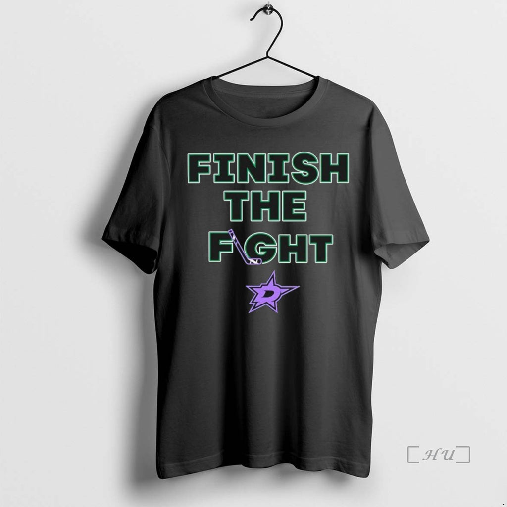 Officials Dallas Stars Hockey Finish The Fight T-Shirts, Hoodie, Sweatshirt | TeeBloomCo.com