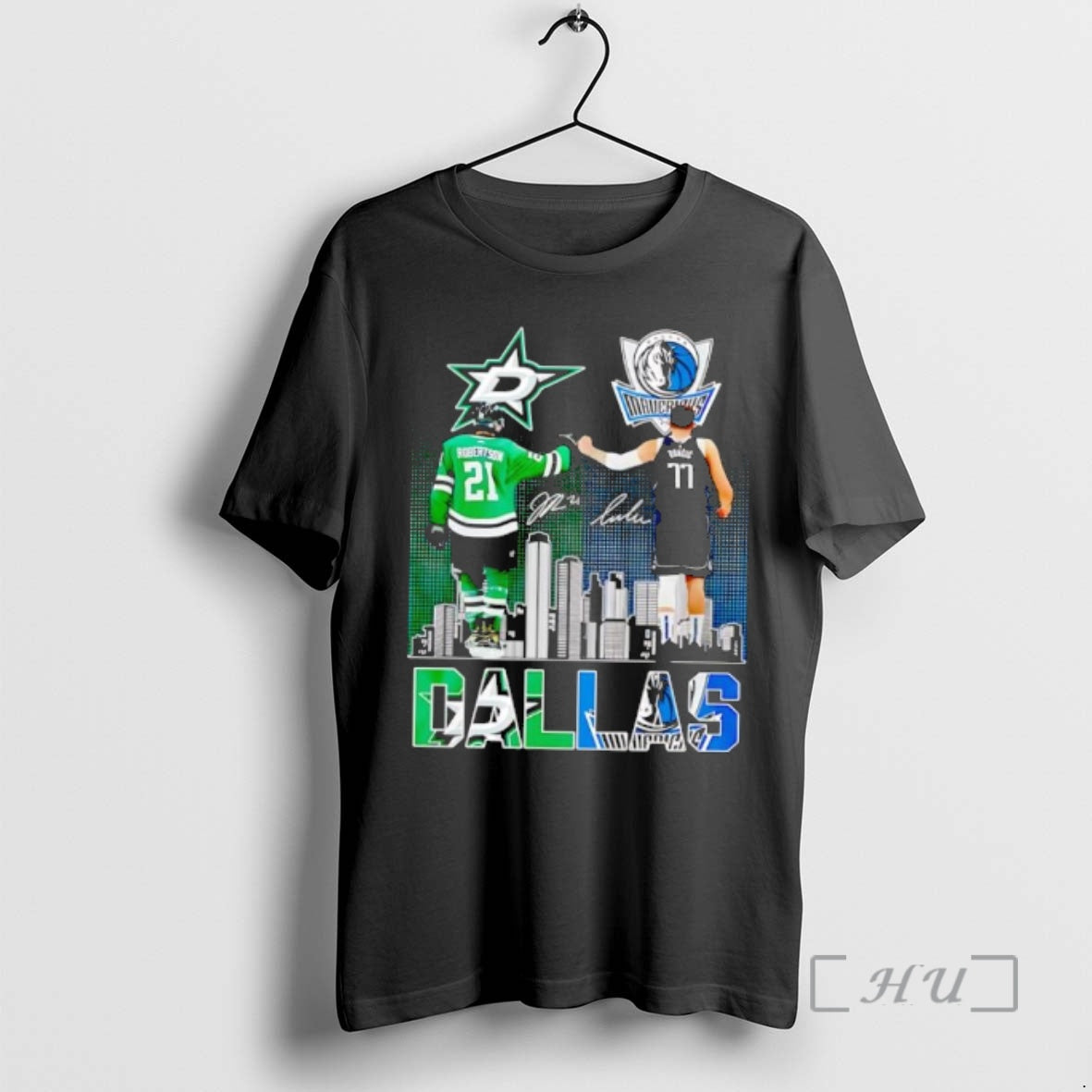 Officials Dallas Stars Jason Robertson Dallas Mavericks Luka Doncic 2025 T-Shirts, Hoodie, Sweatshirt | TeeBloomCo.com