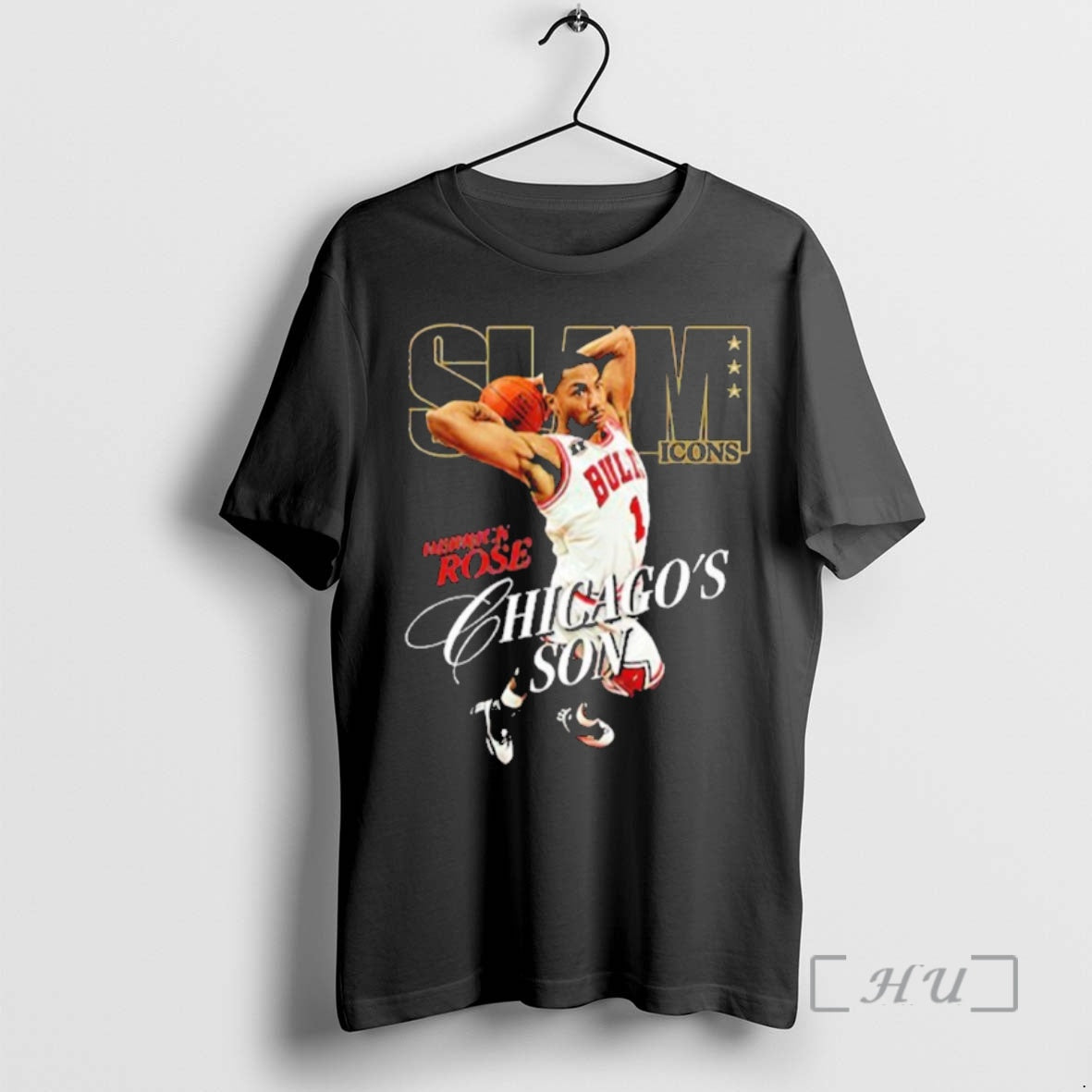 Officials Derrick Rose Chicagos Son Slam Icons T-Shirts, Hoodie, Sweatshirt | TeeBloomCo.com