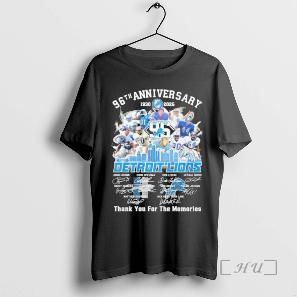 Officials Detroit Lions Team 96th Anniversary 1930 2026 Thank You For The Memories Premium T-Shirts, Hoodie, Sweatshirt
