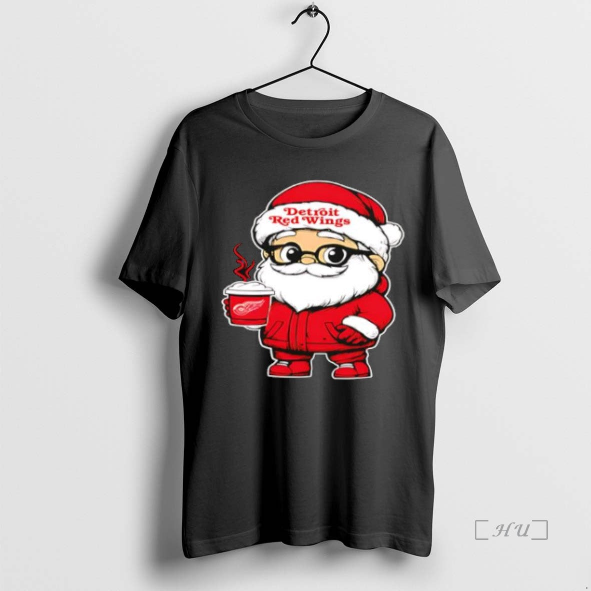 Officials Detroit Red Wings Santa Coffee Stylish T-Shirts, Hoodie, Sweatshirt | TeeBloomCo.com
