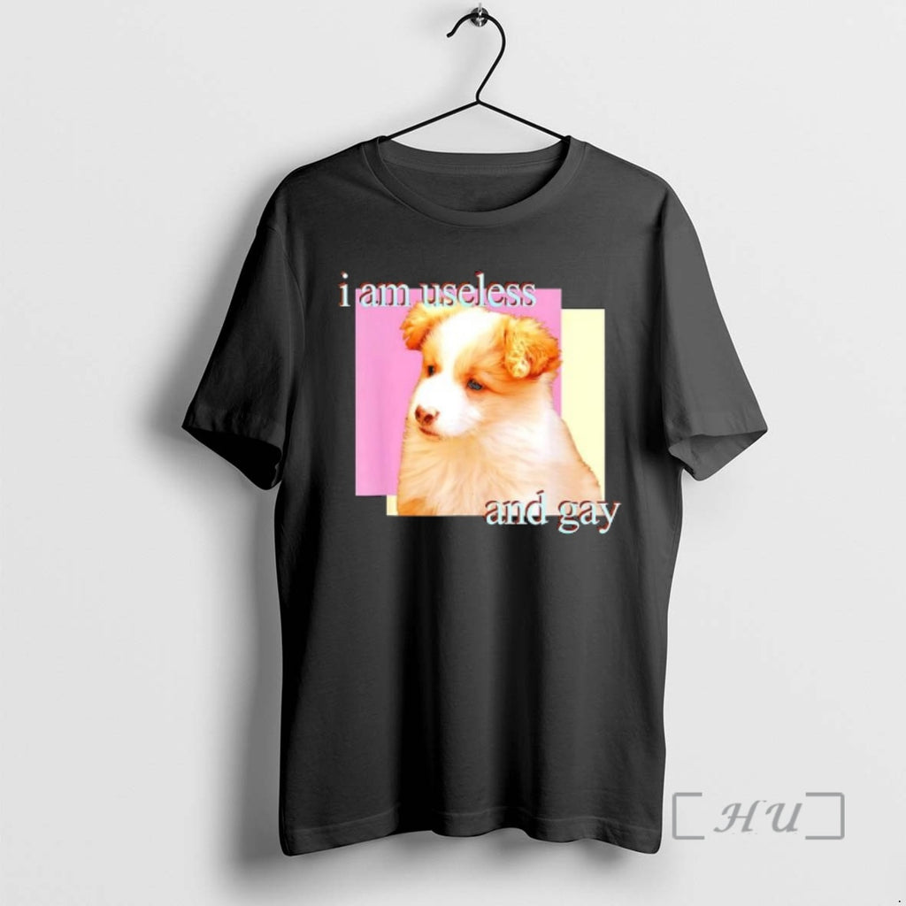 Officials Dog I Am Useless And Gay T-Shirts, Hoodie, Sweatshirt | TeeBloomCo.com