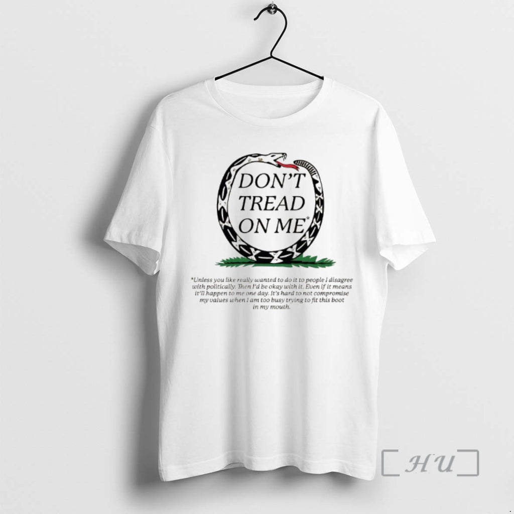 Officials Dont Tread On Me Snake Trying This Boos In My Mouth Graphic Premium T-Shirts, Hoodie, Sweatshirt | TeeBloomCo.com