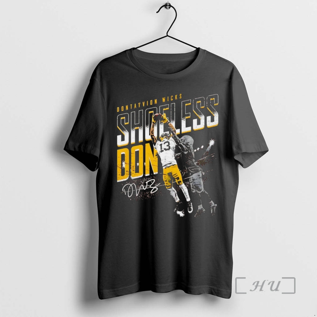 Officials Dontayvion Wicks Shoeless Don Catch Green Bay Packers T-Shirts, Hoodie, Sweatshirt | TeeBloomCo.com