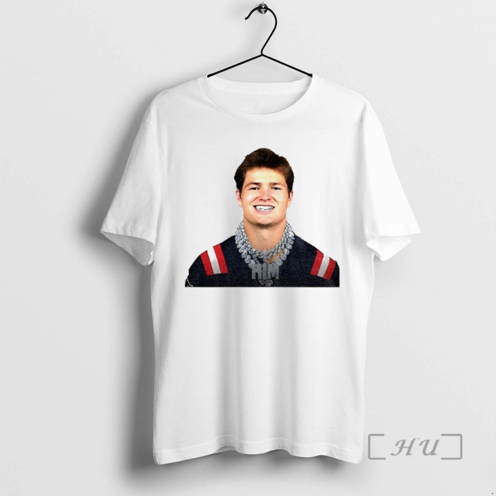 Officials Drake Maye Grill And Chains New England Football T-Shirts, Hoodie, Sweatshirt | TeeBloomCo.com