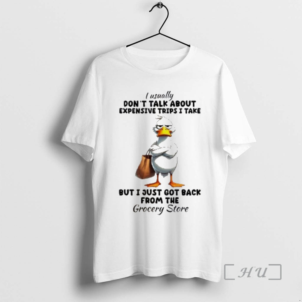Officials Duck I Usually Dont Talk About Expensive Trips I Take Premium T Shirts Sweater Hoodie, Sweatshirt | TeeBloomCo.com