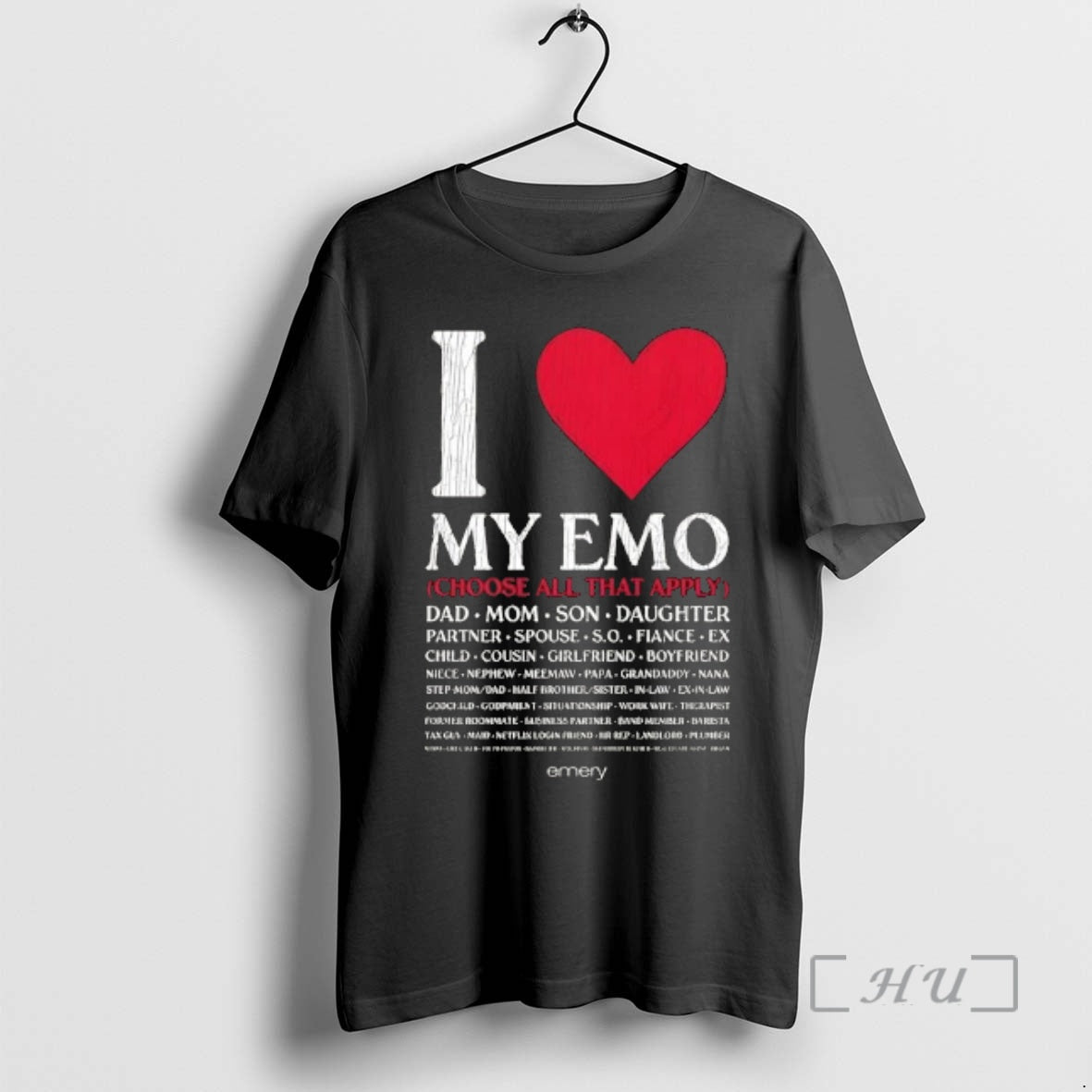 Officials Emery I Love My Emo T-Shirts, Hoodie, Sweatshirt | TeeBloomCo.com