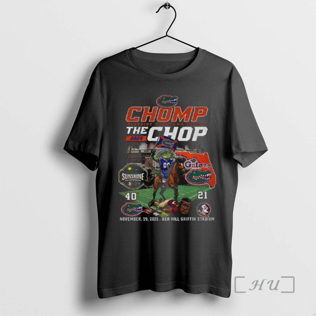 Officials Florida Gators Beat Florida State Seminoles Sunshine Showdown Chomp The Chop Football Premium T-Shirts, Hoodie,...