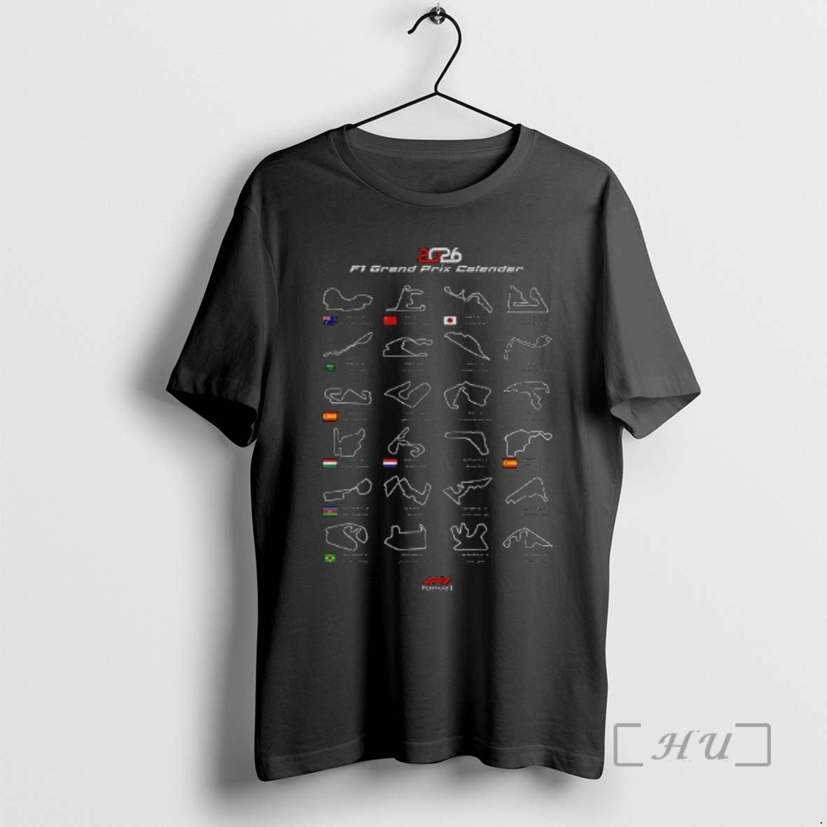Officials Formula One 2026 Calendar F1 Grand Prix Schedule T-Shirts, Hoodie, Sweatshirt | TeeBloomCo.com