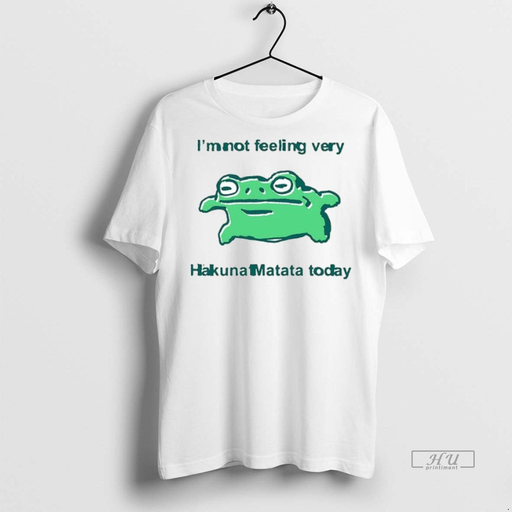 Officials Frog Im Not Feeling Very Hakuna Matata Today Ceramic Ceramic And Classic Dad Cap