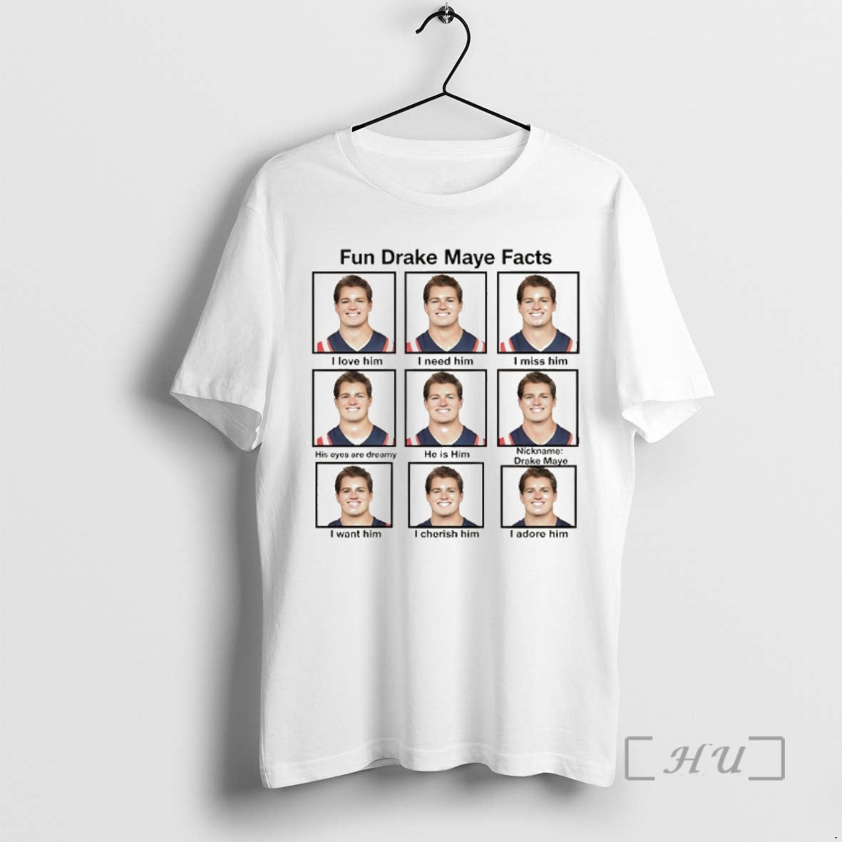 Officials Fun Drake Maye Facts He Is Him I Love Him Premium T Shirts Sweater Hoodie, Sweatshirt | TeeBloomCo.com