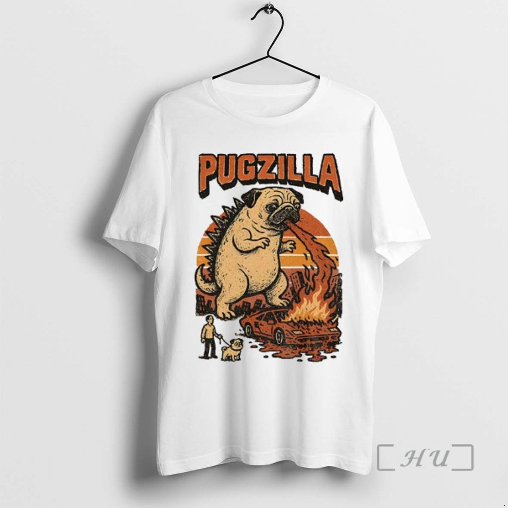 Officials Funny Pug Godzilla T-Shirts, Hoodie, Sweatshirt | TeeBloomCo.com