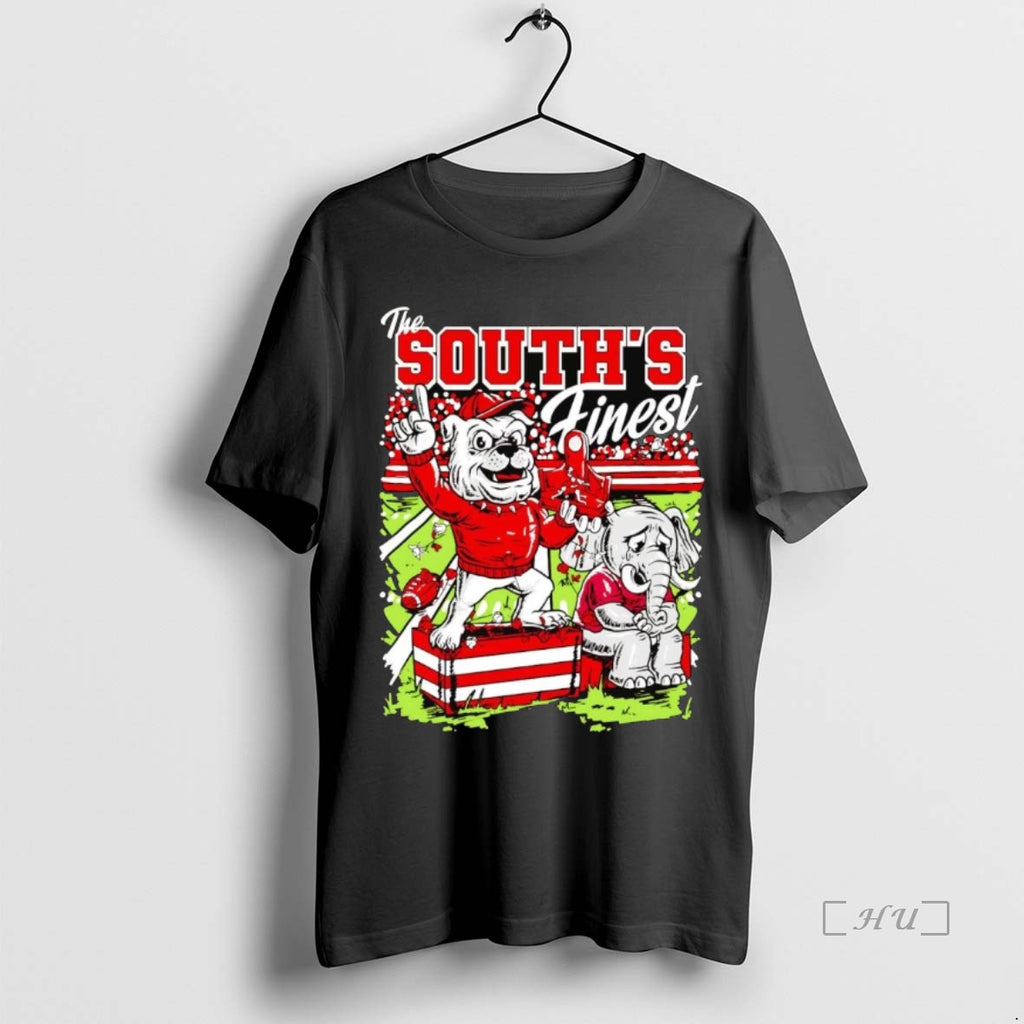 Officials Georgia Bulldog Beat Alabama 2025 The Souths Finest T-Shirts, Hoodie, Sweatshirt | TeeBloomCo.com