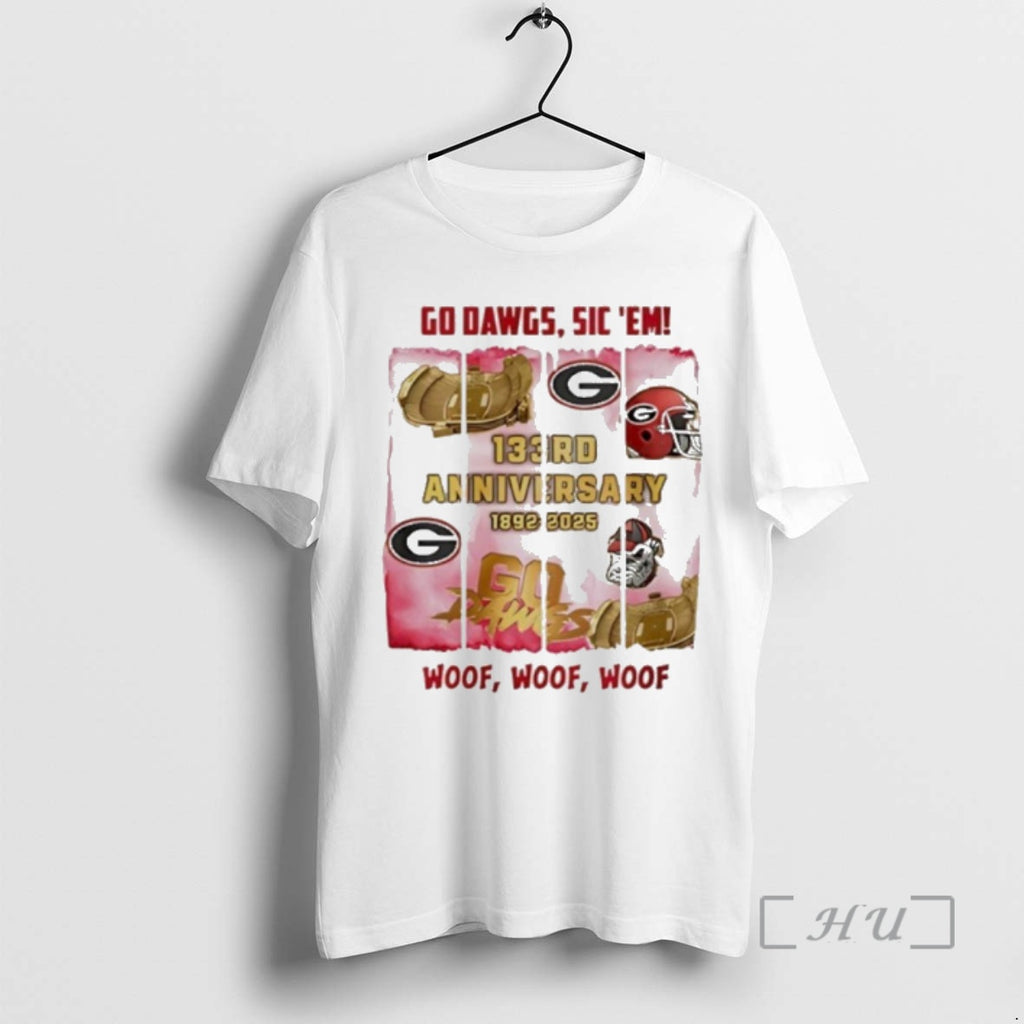 Officials Georgia Bulldogs 133rd Anniversary Go Dawgs Sic Em T-Shirts, Hoodie, Sweatshirt | TeeBloomCo.com
