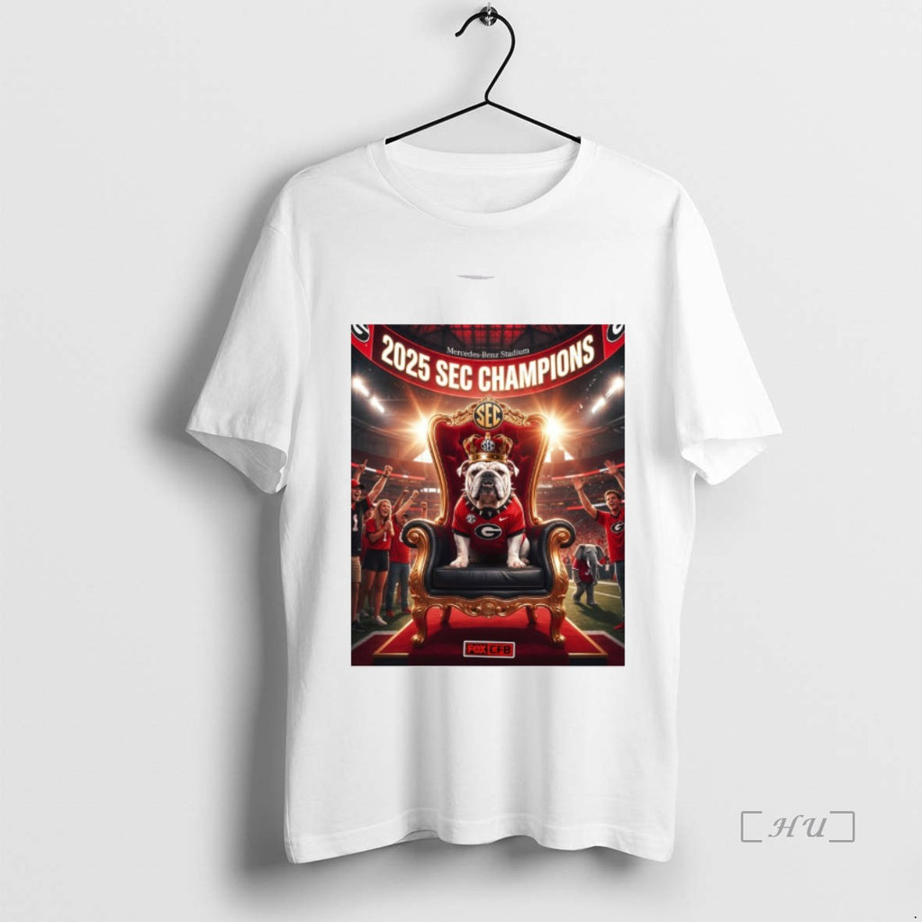 Officials Georgia Bulldogs 2025 Sec Champions Mercedes Benz Stadium T-Shirts, Hoodie, Sweatshirt | TeeBloomCo.com