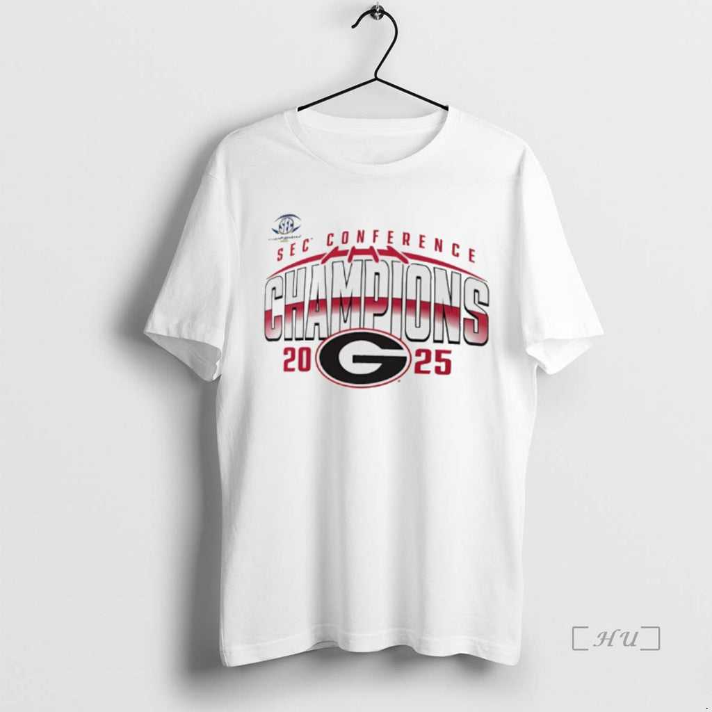 Officials Georgia Bulldogs 2025 Sec Football Champions T-Shirts, Hoodie, Sweatshirt | TeeBloomCo.com