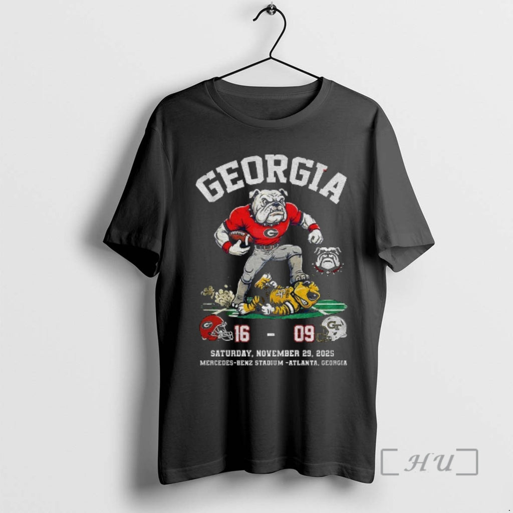 Officials Georgia Bulldogs Beat Georgia Tech Yellow Jackets 16 09 Saturday November 29 2025 Premium T-Shirts, Hoodie,...