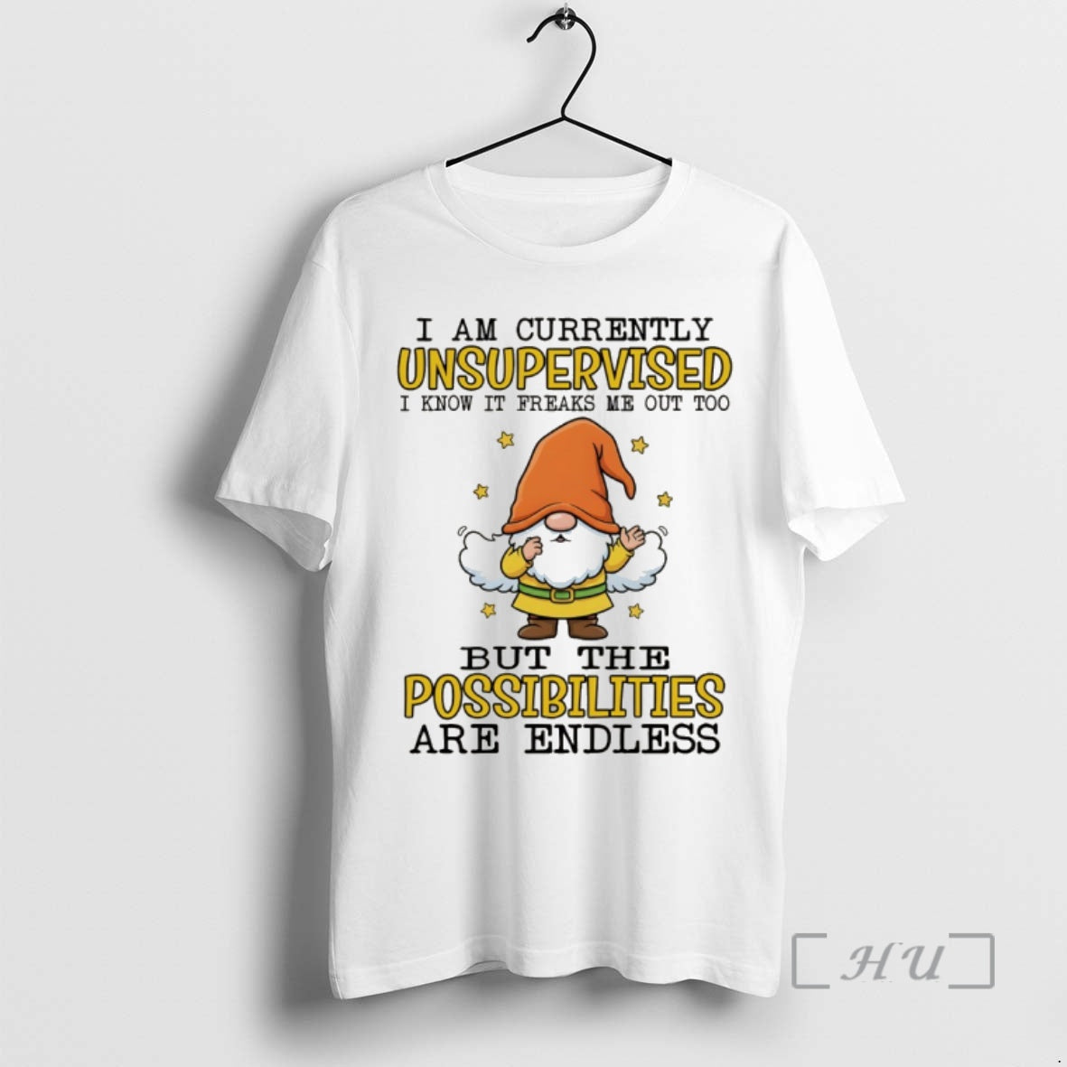 Officials Gnome I Am Currently Unsupervised I Know It Freaks Me Out Too But The T-Shirts, Hoodie, Sweatshirt | TeeBloomCo.com