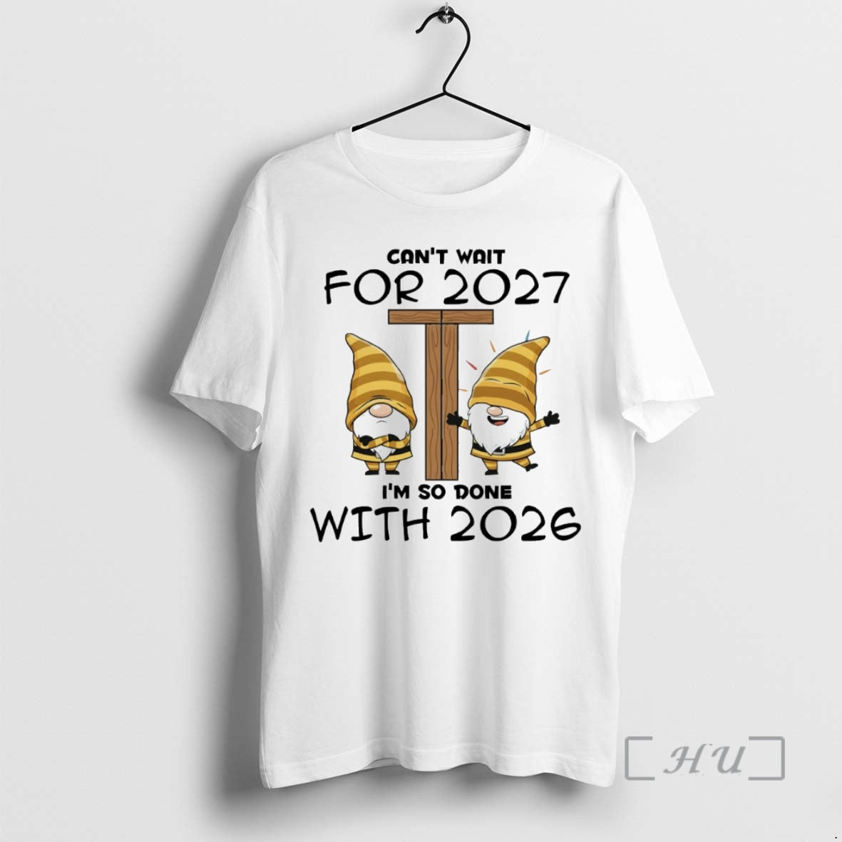 Officials Gnome Cant Wait For 2027 Im So Done With 2026 Circle Premium T Shirts Hoodie, Sweatshirt | TeeBloomCo.com