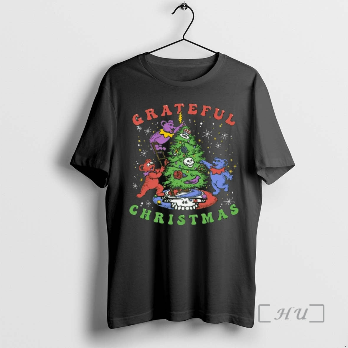 Officials Grateful Dead Jolly Bears Light Tree Christmas T-Shirts, Hoodie, Sweatshirt | TeeBloomCo.com