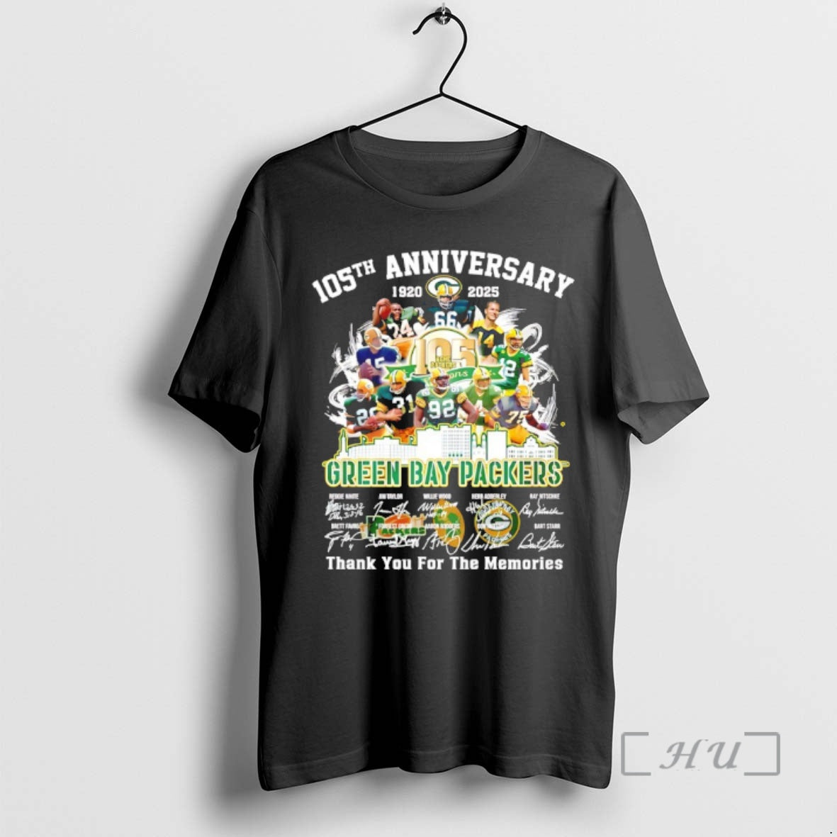 Officials Green Bay Packers 105th Anniversary 1920 2025 Thank You For The Memories Premium T-Shirts, Hoodie, Sweatshirt