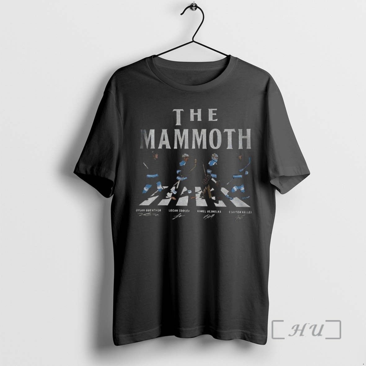 Officials Guenther Cooley Vejmelka Keller The Utah Mammoth Ice Hockey Abbey Road Signatures Premium T-Shirts, Hoodie,...